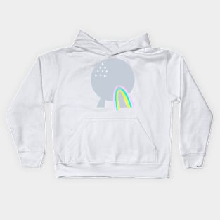 Spaceship Earth Rainbow Kids Hoodie